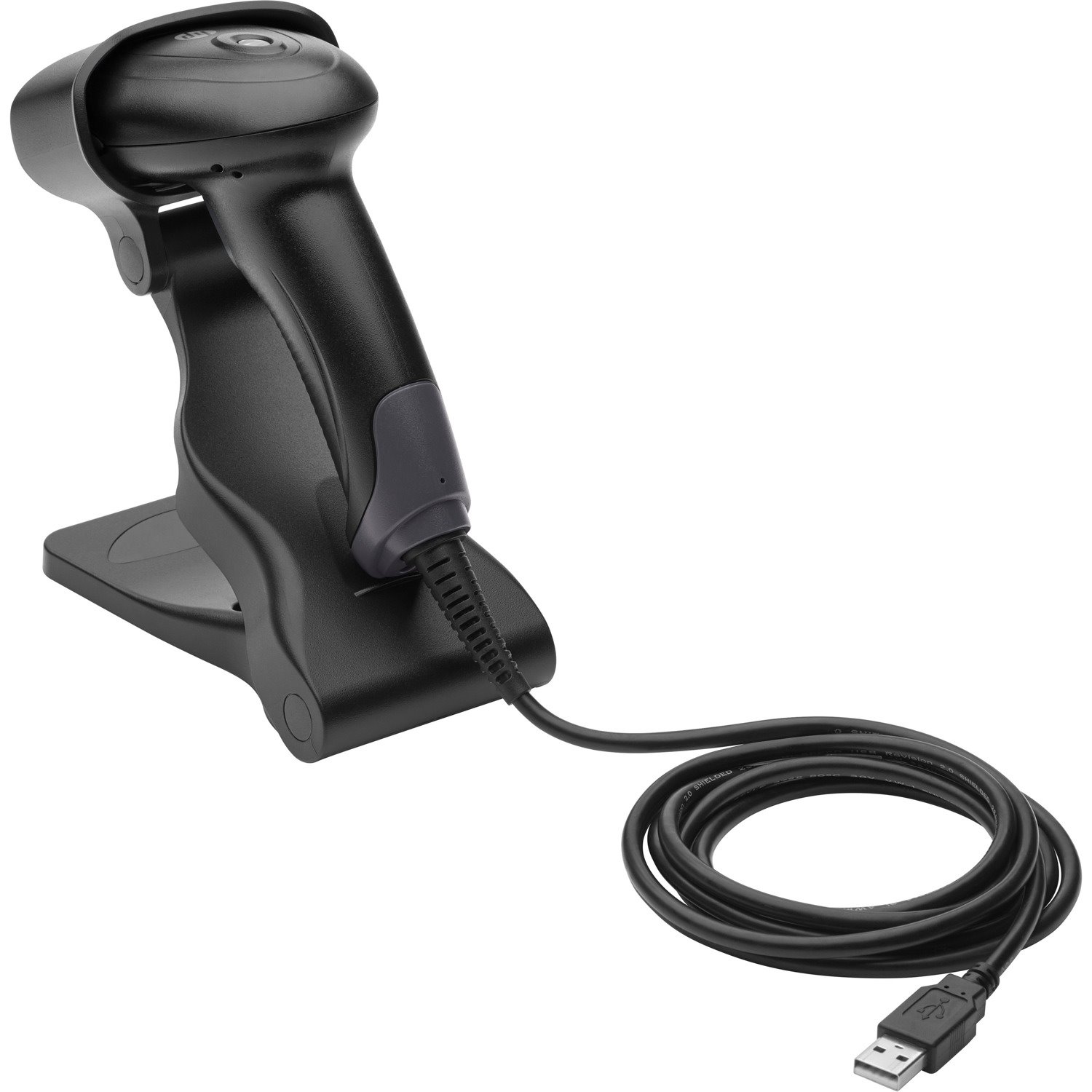 HP Value 4AK34AA Handheld Barcode Scanner - Cable Connectivity - Black - USB Cable Included