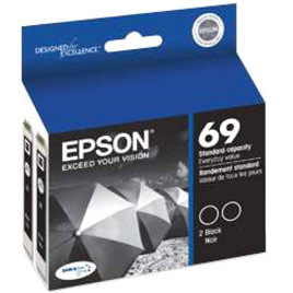 Epson DURABrite No. 69 Dual Pack Ink Cartridge