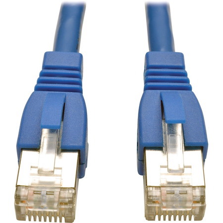 Eaton Tripp Lite Series Cat6a 10G Snagless Shielded STP Ethernet Cable (RJ45 M/M), PoE, Blue, 5 ft. (1.52 m)