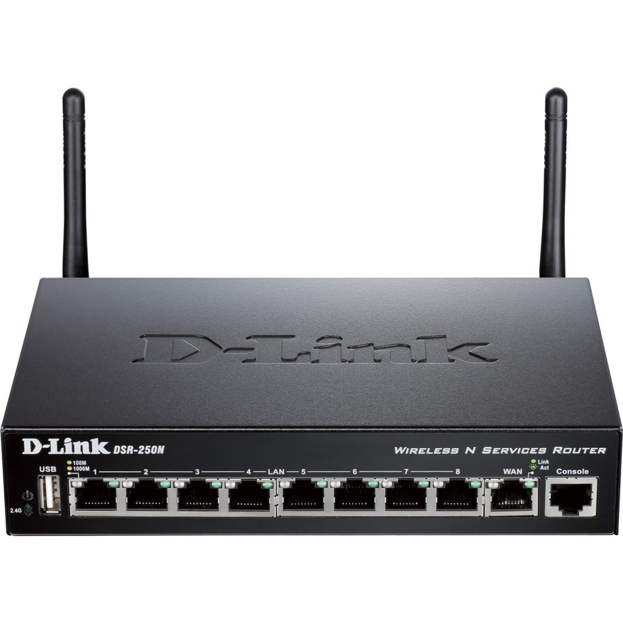 D-Link DSR-250N Wi-Fi 4 IEEE 802.11n  Wireless Integrated Services Router