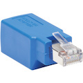 Tripp Lite by Eaton Cisco Serial Console Rollover Adapter (M/F) - RJ45 to RJ45, Shielded, Blue
