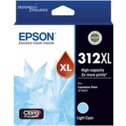 Epson Claria Photo HD 312XL Original High Yield Inkjet Ink Cartridge - Light Cyan - 1 Pack