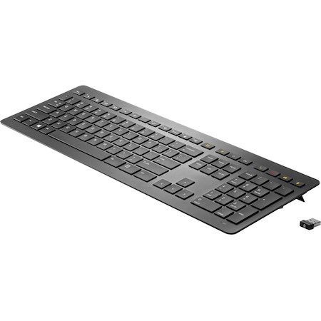 HP Wireless Collaboration Keyboard - Wireless Connectivity - USB Interface - English (US) - QWERTY Layout - Black