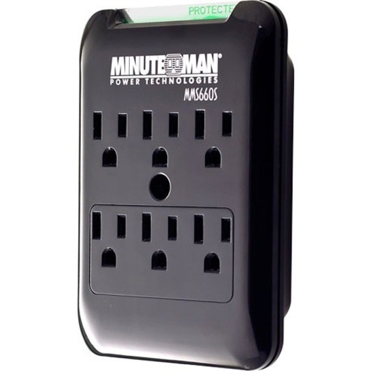 Minuteman SlimLine MMS660S 6-Outlets Surge Suppressor