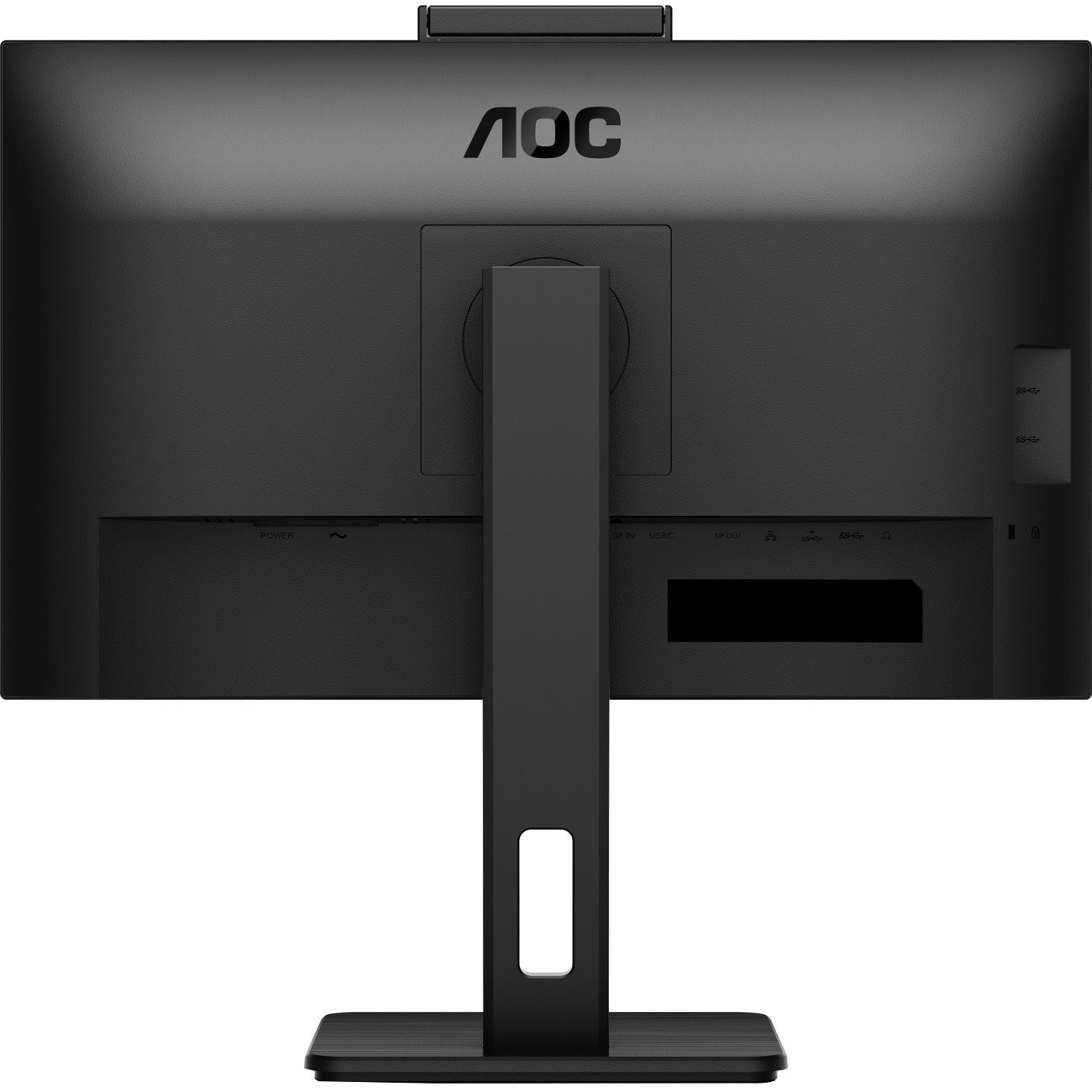 AOC 24P3CW 24" Class Webcam Full HD LCD Monitor - 16:9 - Textured Black