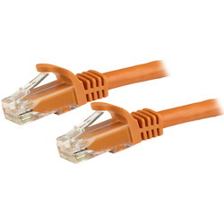 StarTech.com 7.5m CAT6 Ethernet Cable - Orange Snagless Gigabit - 100W PoE UTP 650MHz Category 6 Patch Cord UL Certified Wiring/TIA