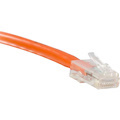 ENET Cat5e Orange 40 Foot Non-Booted (No Boot) (UTP) High-Quality Network Patch Cable RJ45 to RJ45 - 40Ft
