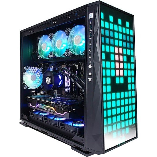 In Win IW-CS-309GE-BLK Gaming Computer Case - ATX Motherboard Supported - Mid-tower - Tempered Glass, SECC, Acrylonitrile Butadiene Styrene (ABS) - Black