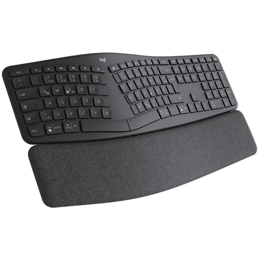 Logitech ERGO K860 Keyboard - Wireless Connectivity - USB Type A Interface - Spanish - QWERTY Layout - Graphite