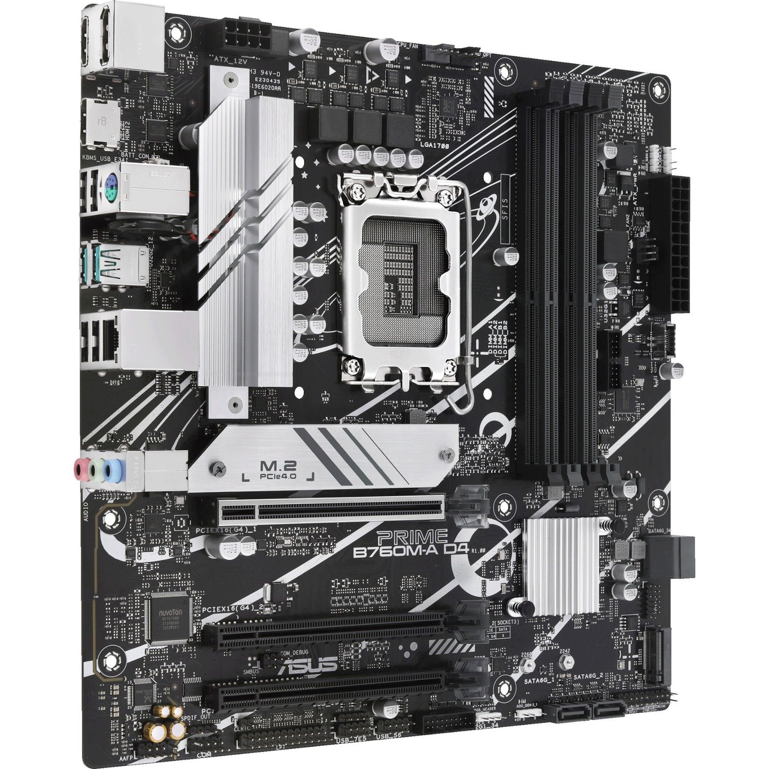 Asus Prime B760M-A D4 Desktop Motherboard - Intel B760 Chipset - Socket LGA-1700 - Micro ATX