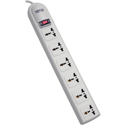 Tripp Lite Protect It! 230V 6-Universal Outlet Surge Protector 1.8M Cord German/French Plug 750 Joules