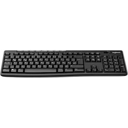 Logitech K270 Keyboard - Wireless Connectivity - USB Interface - English (UK) - Black