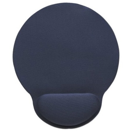 Wrist Gel Support Pad and Mouse Mat, Blue, 241 × 203 × 40 mm, non slip base, Lifetime Warranty, Card Retail Packaging