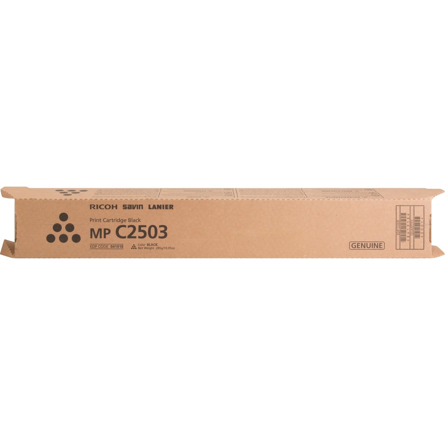 Ricoh Type 1350E Original Laser Toner Cartridge - Black - 1 Each