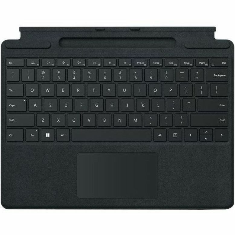 Microsoft Signature Keyboard/Cover Case for 13" Microsoft Surface Pro 7+, Surface Pro 7, Surface Pro 3, Surface Pro (5th Gen), Surface Pro 4, Surface Pro 6, Surface Pro 8, Surface Pro X Tablet - Black