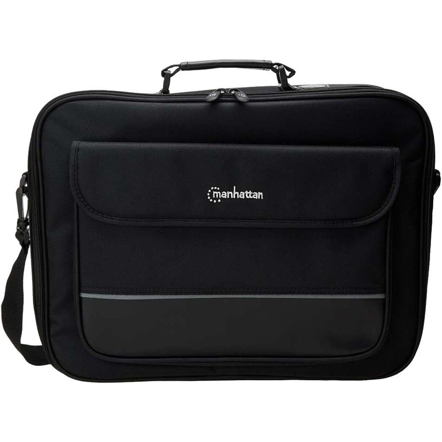 Manhattan Empire II 17" Laptop Briefcase, Black