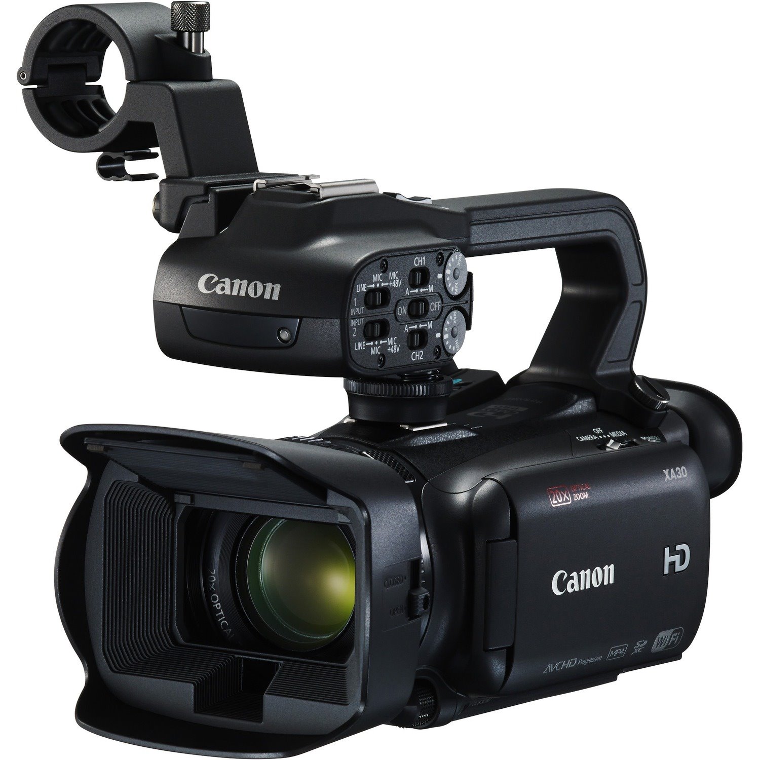 Canon XA30 Digital Camcorder - 8.9 cm (3.5") OLED Touchscreen - HD CMOS Pro - Full HD