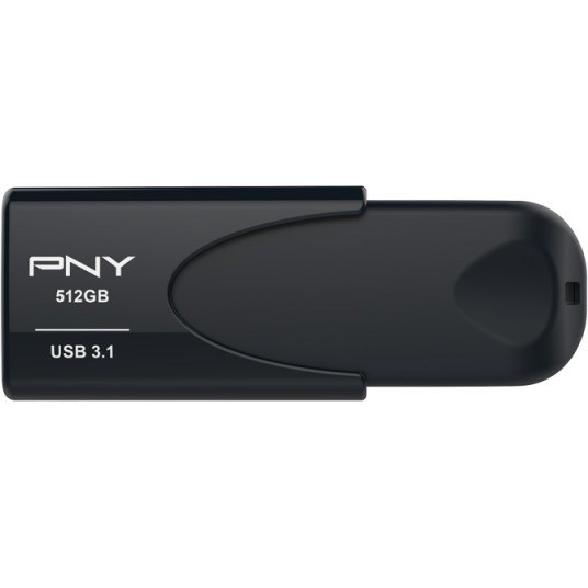 PNY Attach&eacute; 4 3.1 512 GB USB 3.1 Type A Flash Drive - Black