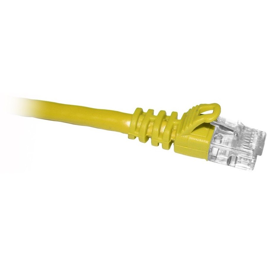 ENET Cat5e Yellow 35 Foot Patch Cable with Snagless Molded Boot (UTP) High-Quality Network Patch Cable RJ45 to RJ45 - 35Ft