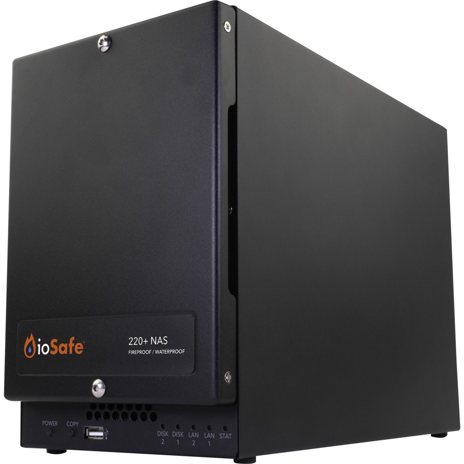 ioSafe Cru Acquisition Group 220+ Nas Fireproof/Waterproof 6TB 3TBX2 2YR DRS