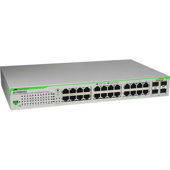 Allied Telesis WebSmart GS950 GS950/24 28 Ports Manageable Ethernet Switch - Gigabit Ethernet - 10/100/1000Base-T, 1000Base-X