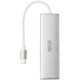 Tripp Lite by Eaton USB-C Multiport Adapter, USB 3.x (5Gbps), USB-A/C Hub Ports, Card Reader, Silver