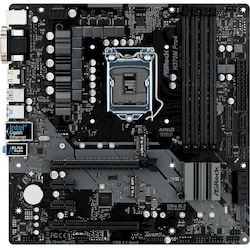 ASRock H370M Pro4 Desktop Motherboard - Intel H370 Chipset - Socket H4 LGA-1151 - Intel Optane Memory Ready - Micro ATX