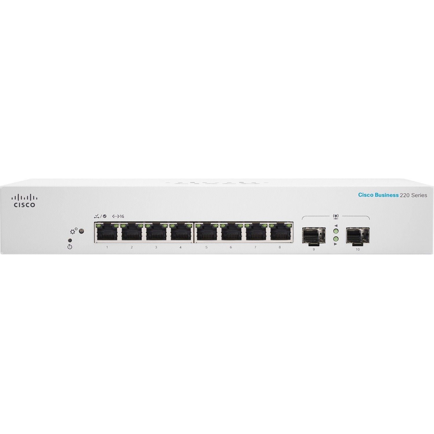 Cisco Business 220 CBS220-8FP-E-2G 8 Ports Manageable Ethernet Switch - Gigabit Ethernet - 10/100/1000Base-T, 1000Base-X