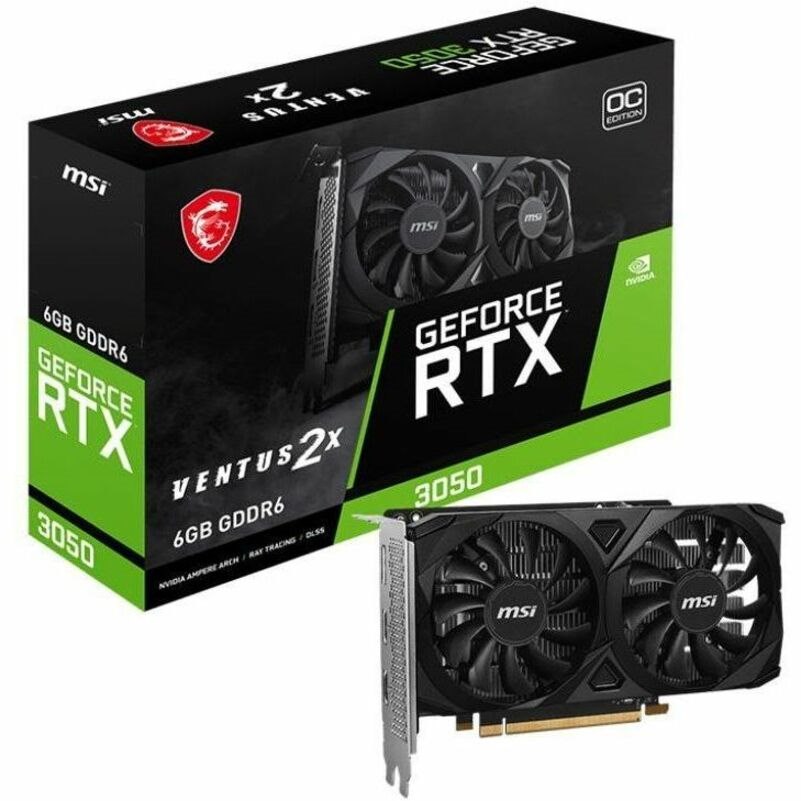 MSI NVIDIA GeForce RTX 3050 Graphic Card - 6 GB GDDR6