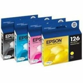 Epson DURABrite Ultra 126 Original High Yield Inkjet Ink Cartridge - Multi-pack - Black, Yellow, Cyan, Magenta - 4 Pack