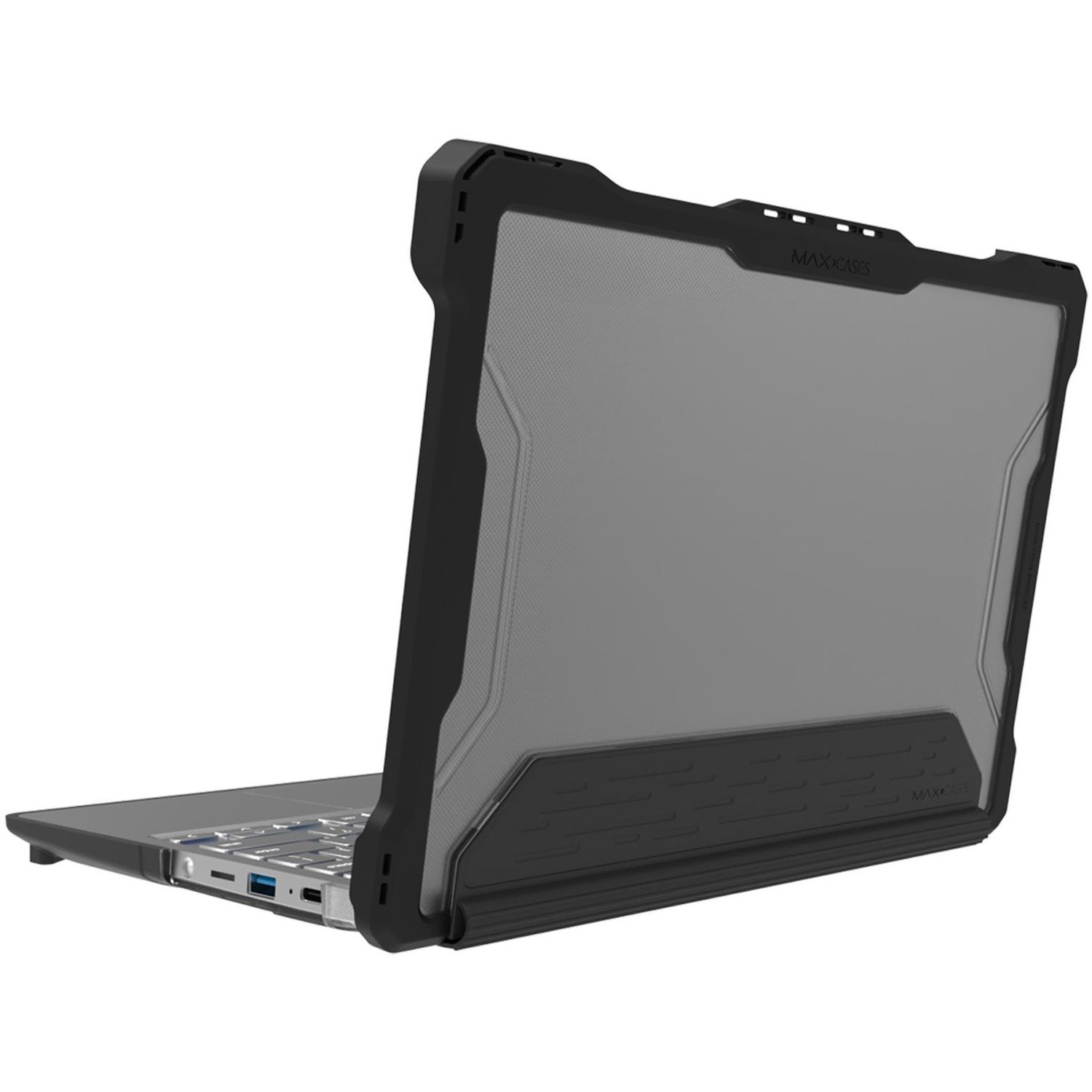 MAXCases Extreme Shell-S Rugged Case for Lenovo Chromebook - Textured - Black, Clear