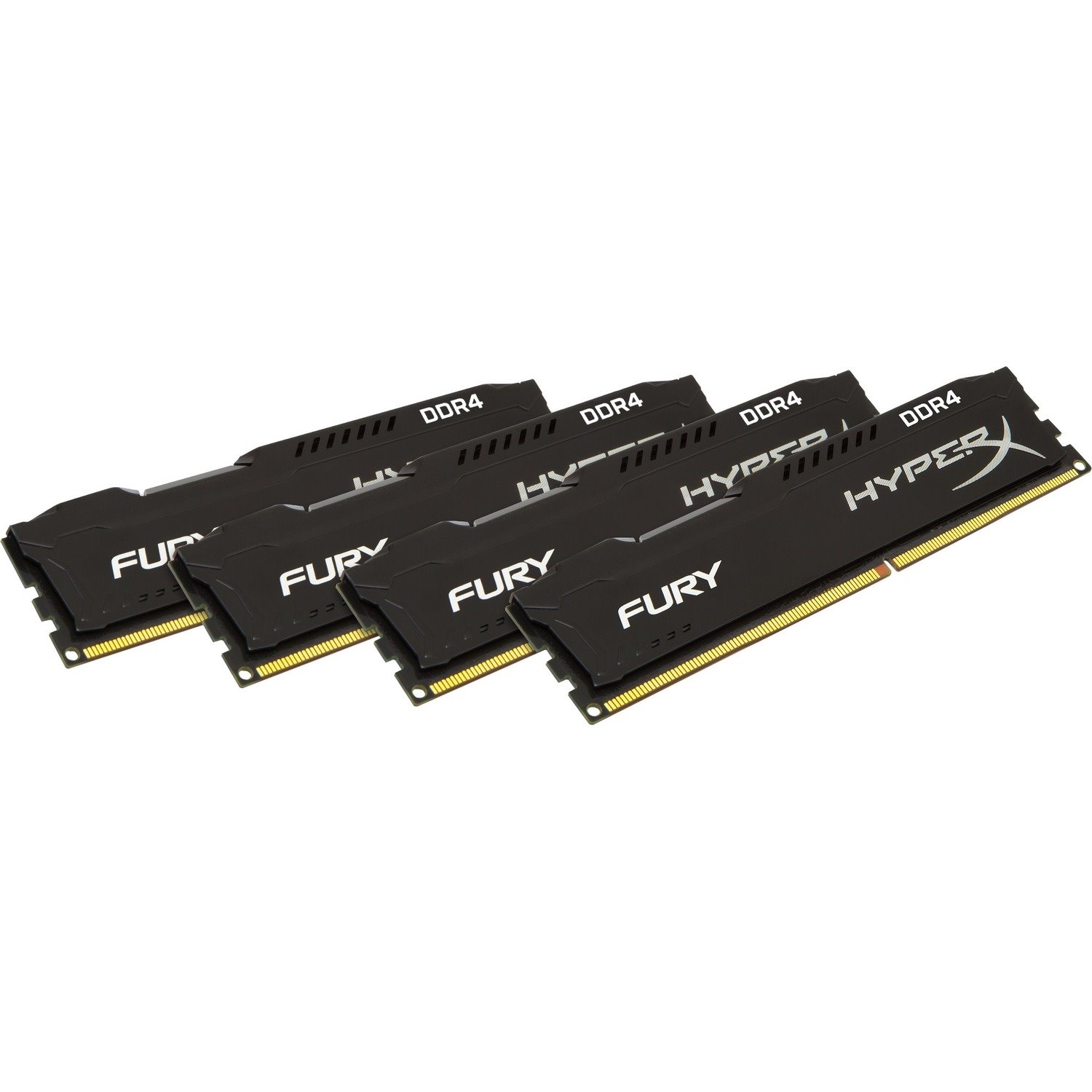 Kingston HyperX Fury RAM Module - 16 GB (4 x 4GB) DDR4 SDRAM - 2666 MHz - CL15 - 1.20 V