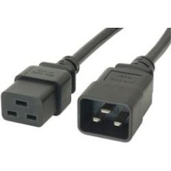 1mtr 15A Power Extension Cable IEC-C19(F) to IEC-C20(M)