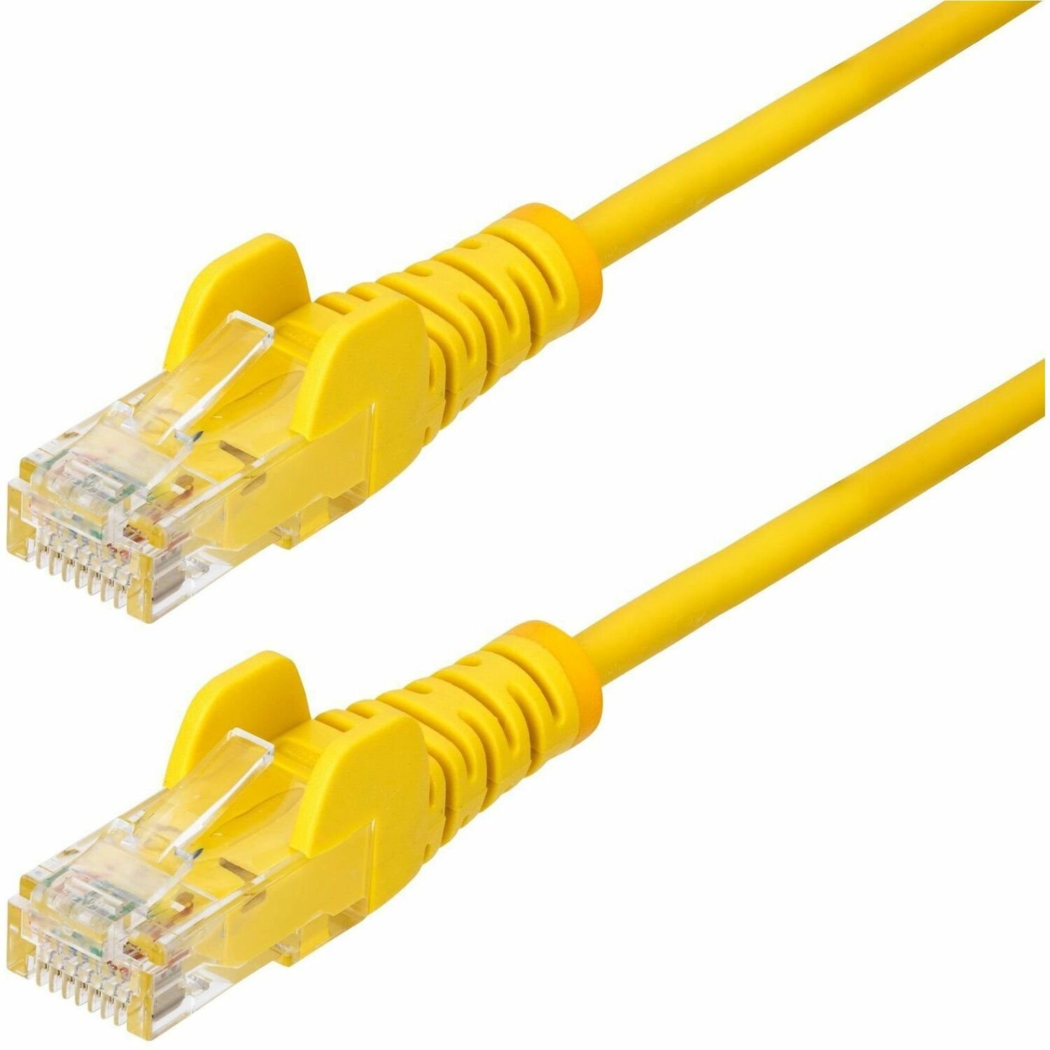 StarTech.com 5ft Yellow Slim CAT6 Ethernet Cable, Slim Snagless RJ45, UTP, LSZH, 28AWG Bare Copper, Slim Network Patch Cord, Fluke Tested