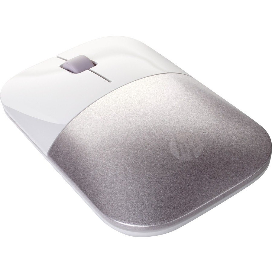 HP Z3700 Mouse - Radio Frequency - USB - Blue LED - White, Rosy