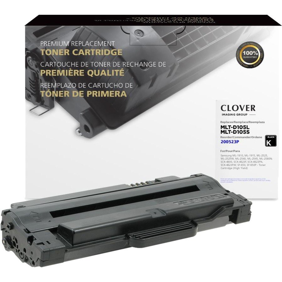 CIG Remanufactured High Yield Laser Toner Cartridge - Alternative for Samsung Samsung 105,Samsung MLT-D105L,Samsung MLT-D105L/ELS,Samsung MLT-D105S,Samsung MLT-D105S/ELS - Black Each