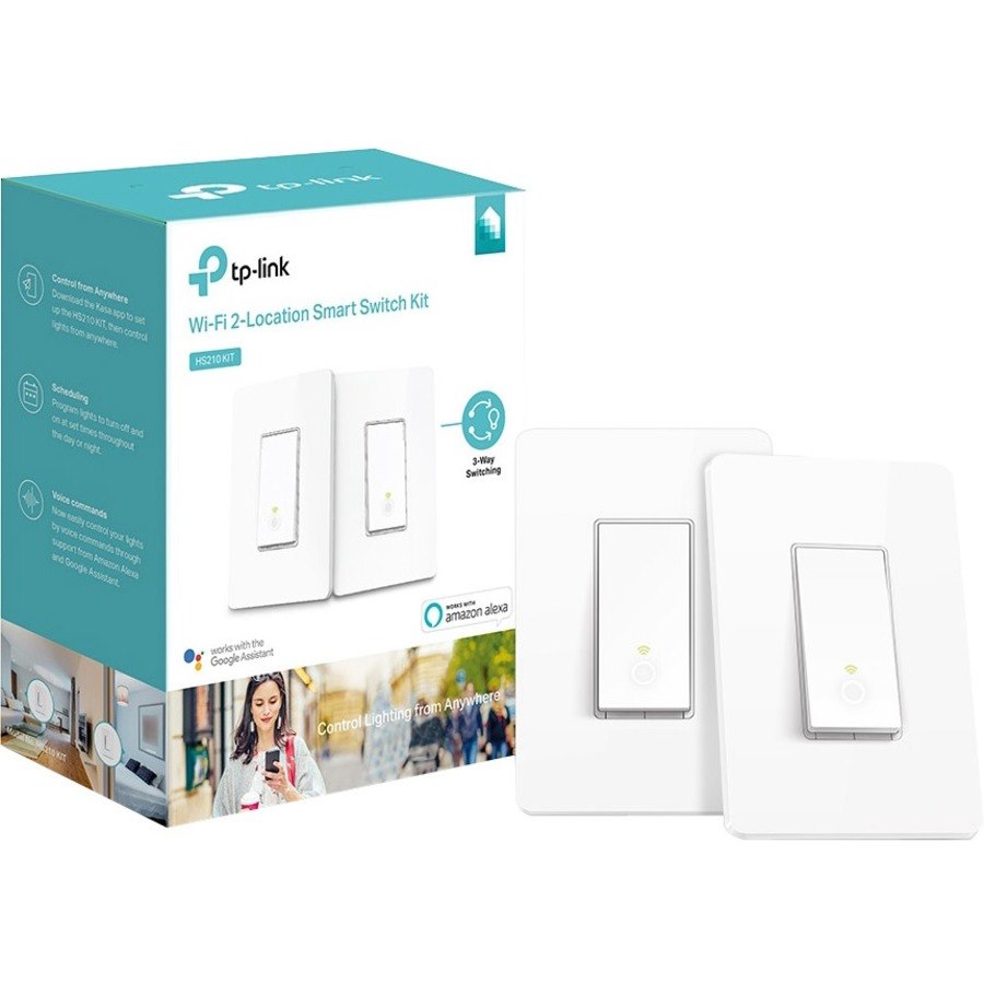 TP-Link Kasa Smart HS210 KIT (2-pack) - Kasa Smart 3 Way Switch