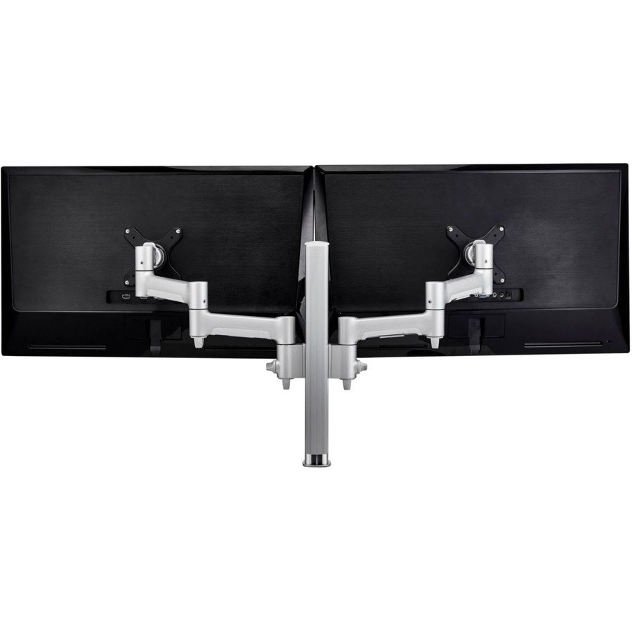 Atdec Modular AWMS-2-4640-F-S Desk Mount for Monitor, Flat Panel Display, Curved Screen Display - Silver