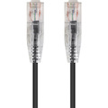 Monoprice SlimRun Cat6 28AWG UTP Ethernet Network Cable, 10ft Black