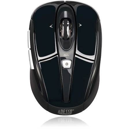 Adesso iMouse S60B Mouse - Radio Frequency - USB - Optical - 6 Button(s) - Black