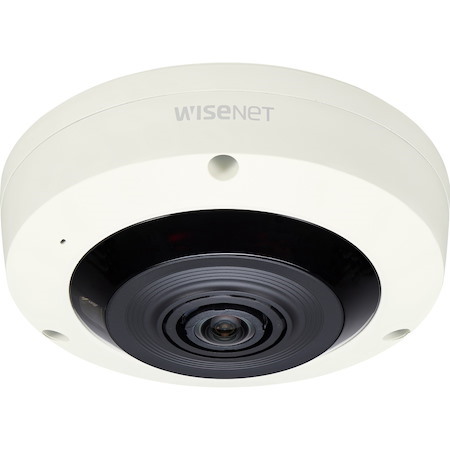 Wisenet XNF-8010R 6 Megapixel Indoor Network Camera - Fisheye - Ivory