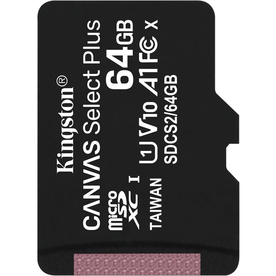 Kingston Canvas Select Plus 64 GB Class 10/UHS-I (U1) microSDXC - 1 Pack