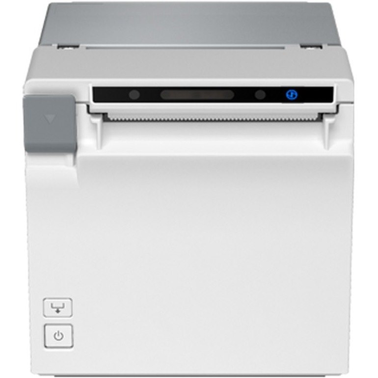 Epson EU-m30 (001) Desktop Direct Thermal Printer - Monochrome - Receipt Print - USB - USB Host - Serial - With Cutter - White