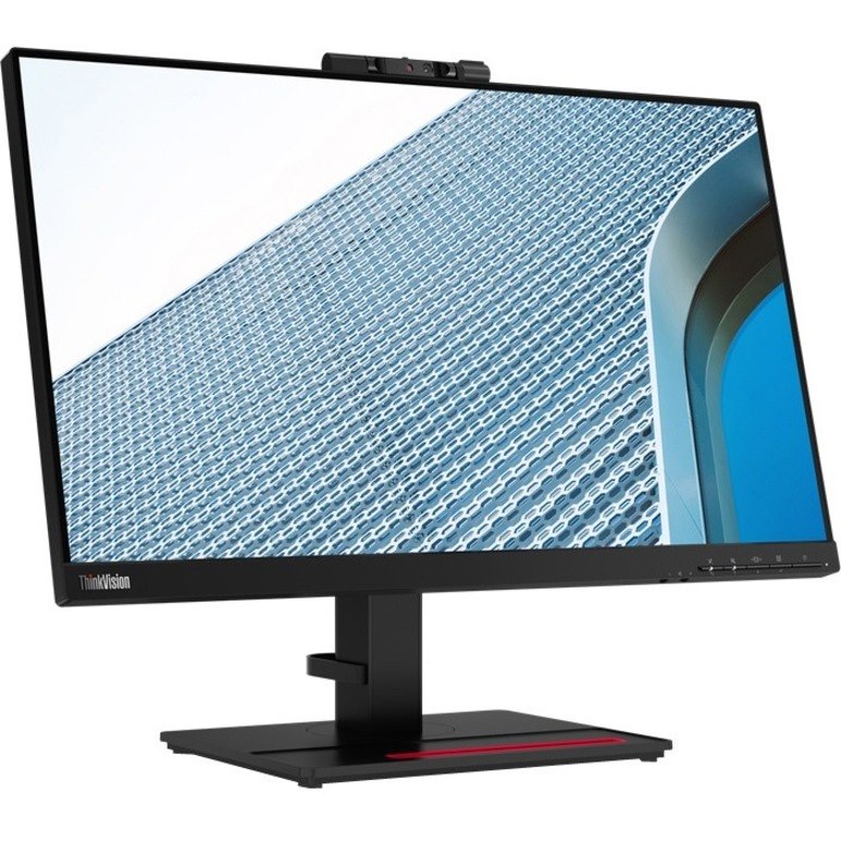 Lenovo ThinkVision T24v-20 24" Class Webcam Full HD LCD Monitor - 16:9 - Raven Black