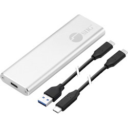 SIIG Drive Enclosure - USB 3.1 Type C Host Interface - UASP Support External - Silver
