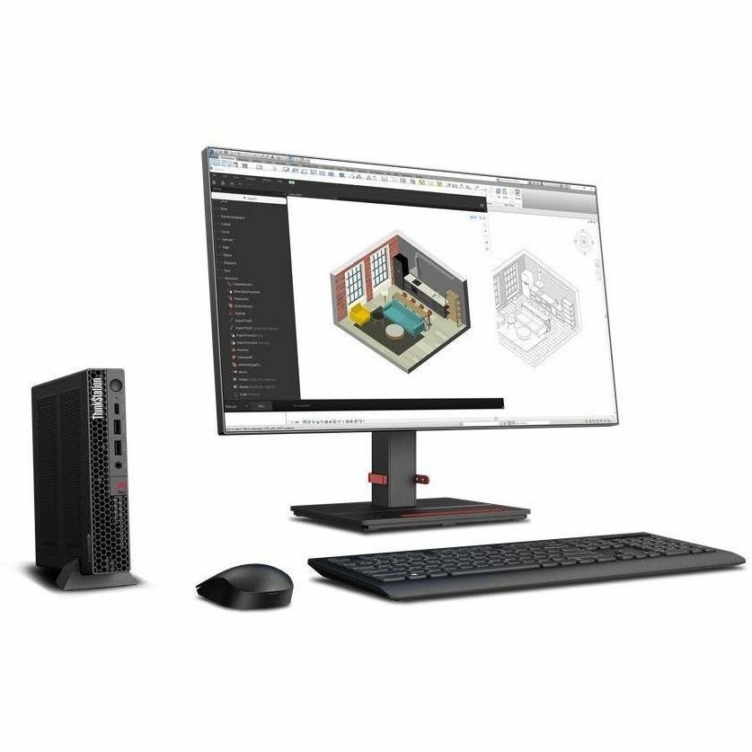 Lenovo ThinkStation P3 30H00075US Workstation - 1 x Intel Core i5 14th Gen i5-14500 - 64 GB - 2 TB SSD - Tiny - Black