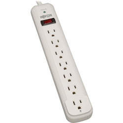 Tripp Lite by Eaton Protect It! 7-Outlet Surge Protector 12 ft. Cord 1080 Joules Diagnostic LED Light Gray Housing