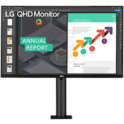 LG 27BN88Q-B 27" Class WQHD LCD Monitor - 16:9 - Textured Black