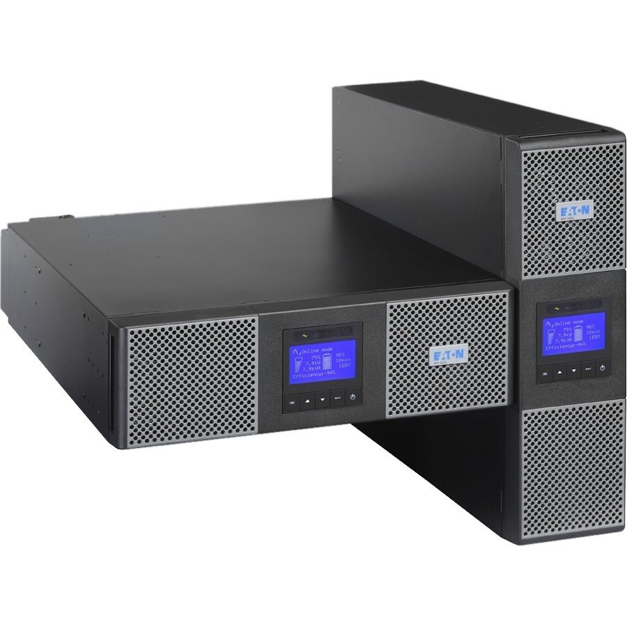 Eaton 9PX 10kVA 9kW 120/208V Split-Phase Online Double-Conversion UPS - Hardwired Input, 1 L6-30R, 2 L14-30R, Hardwired Output, Cybersecure Network Card, Extended Run, 6U - Battery Backup