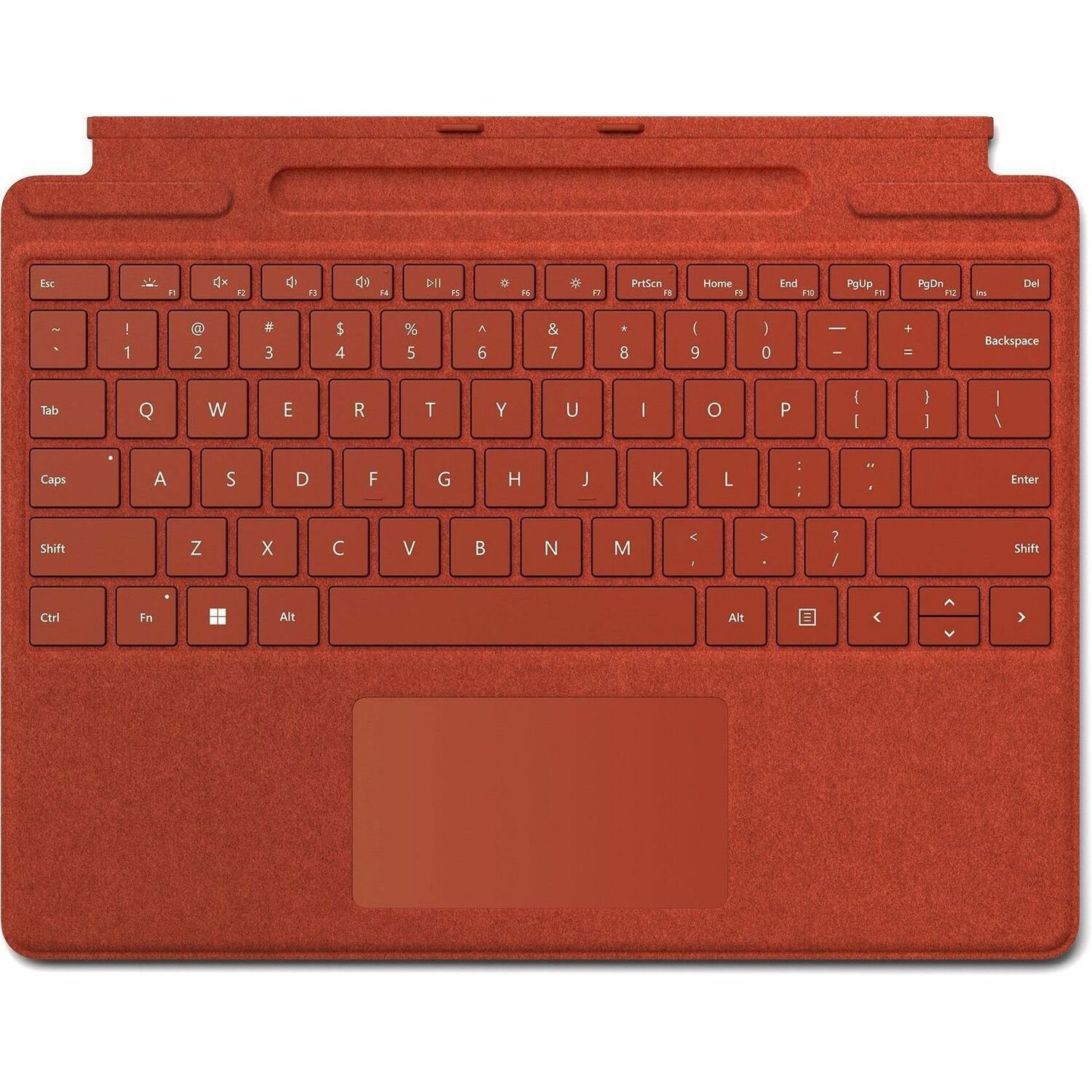 Microsoft Signature Keyboard/Cover Case Microsoft Surface Pro 3, Surface Pro 4, Surface Pro 6, Surface Pro 8, Surface Pro 9, Surface Pro X Tablet, Stylus - Poppy Red